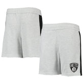 NBA - Brooklyn Nets Youth Wingback Shorts - Heathered Gray