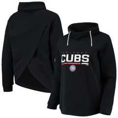 Chicago Cubs Levelwear Women's Vega Funnel Neck Raglan Pullover Sweatshirt discount