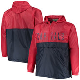 Washington Capitals Big & Tall Anorak Half-Zip Pullover Hoodie Red