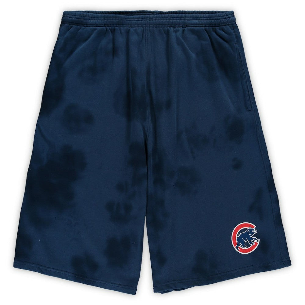 Chicago Cubs Big & Tall Tye Dye Fleece Shorts Clearance