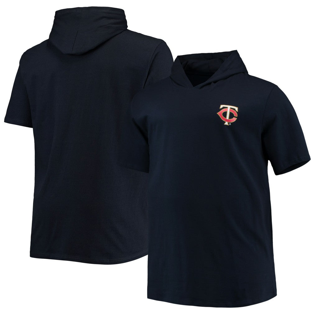Minnesota Twins Big & Tall Jersey Short Sleeve Pullover Hoodie T-Shirt Clearance