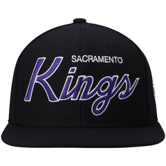 Mitchell & Ness - Sacramento Kings Hardwood Classics Script 2.0 Snapback Hat - Black