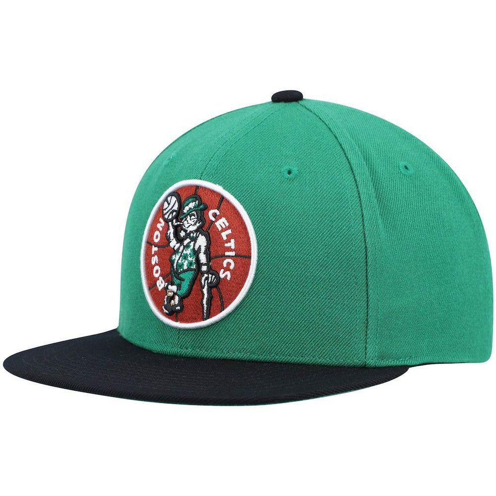 Mitchell & Ness - Boston Celtics Hardwood Classics Team Two-Tone 2.0 Snapback Hat - Kelly Green/Black