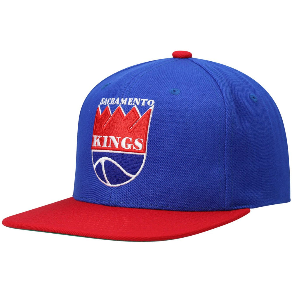 Mitchell & Ness - Sacramento Kings Hardwood Classics Team Two-Tone 2.0 Snapback Hat - Blue/Red