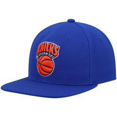 Mitchell & Ness - New York Knicks Hardwood Classics Team Ground 2.0 Snapback Hat - Blue