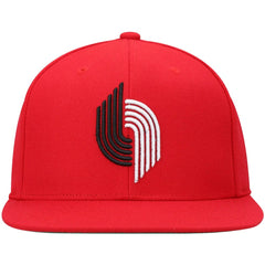 Mitchell & Ness - Portland Trail Blazers Hardwood Classics Team Ground 2.0 Snapback Hat - Red