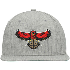 Mitchell & Ness - Atlanta Hawks Hardwood Classics Team 2.0 Snapback Hat - Heathered Gray