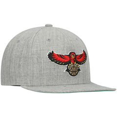 Mitchell & Ness - Atlanta Hawks Hardwood Classics Team 2.0 Snapback Hat - Heathered Gray