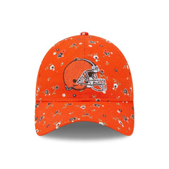 Cleveland Browns New Era Women's Floral 9TWENTY Adjustable Hat Orange - NFL