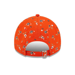 Cleveland Browns New Era Women's Floral 9TWENTY Adjustable Hat Orange - NFL