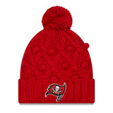 Tampa Bay Buccaneers New Era Women's Toasty Cuffed Knit Hat with Pom Red - NFL