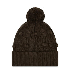 Cleveland Browns New Era Women's Toasty Cuffed Knit Hat with Pom Brown - NFL