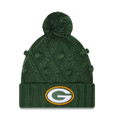 Green Bay Packers New Era Women's Toasty Cuffed Knit Hat with Pom Green - NFL