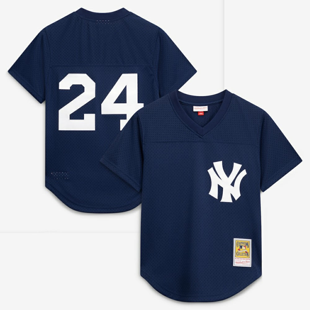 Rickey Henderson New York Yankees Mitchell & Ness Cooperstown Collection Mesh Batting Practice Button-Up Jersey Online