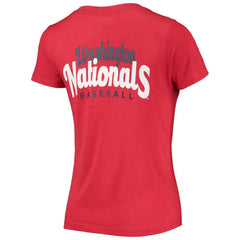 Washington Nationals New Era Women's 2-Hit Front Twist Burnout T-Shirt Online