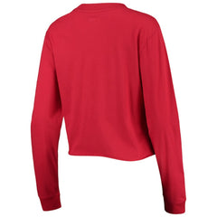 Washington Nationals New Era Women's Baby Jersey Cropped Long Sleeve T-Shirt Lifestyle
