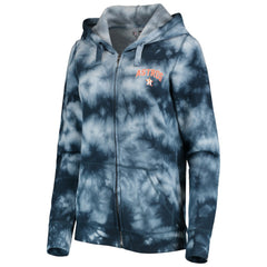 Houston Astros New Era Women's Tie-Dye Full-Zip Hoodie On Sale