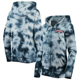 Washington Nationals New Era Women's Tie-Dye Full-Zip Hoodie On Sale