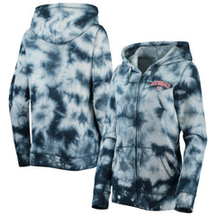 Washington Nationals New Era Women's Tie-Dye Full-Zip Hoodie On Sale