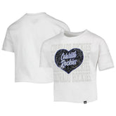 Colorado Rockies New Era Girls Youth Flip Sequin Heart Crop Top discount