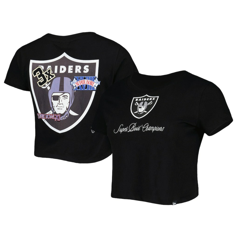 Las Vegas Raiders New Era Women's Historic Champs T-Shirt Black - NFL