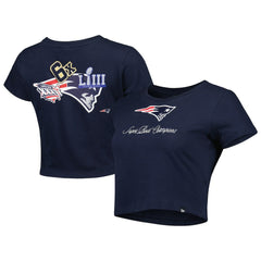 New England Patriots New Era Women's Historic Champs T-Shirt Navy - NFL