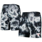 New Era - Chicago Bulls Fleece Tie-Dye Shorts - Black