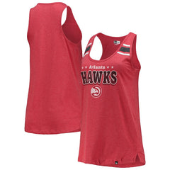 New Era - Atlanta Hawks Women's Scoop-Neck Racerback Tank Top - Red