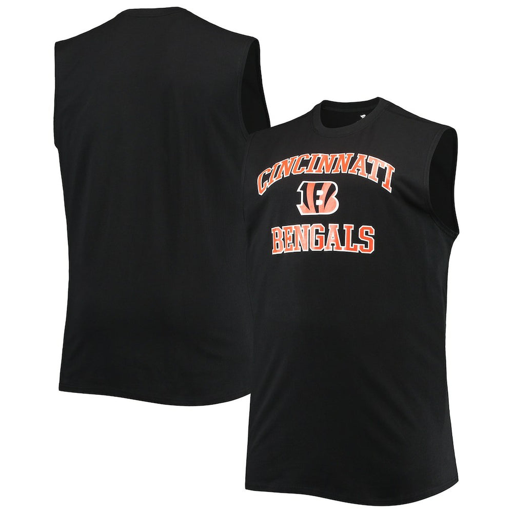 Cincinnati Bengals Big & Tall Muscle Tank Top Black - NFL