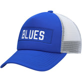 St. Louis Blues - adidas Team Plate Trucker Snapback Hat Blue/White