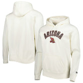Arizona Cardinals New Era Sideline Chrome Pullover Hoodie Cream - NFL