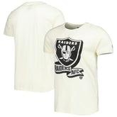 Las Vegas Raiders New Era Sideline Chrome T-Shirt Cream - NFL