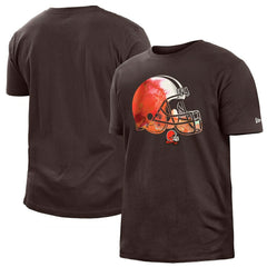 Cleveland Browns New Era 2022 Sideline Ink Dye T-Shirt Brown - NFL
