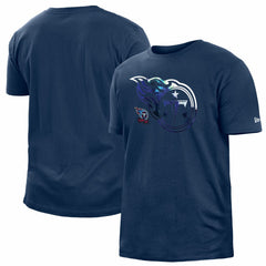 Tennessee Titans New Era 2022 Sideline Ink Dye T-Shirt Navy - NFL