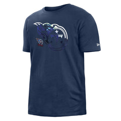 Tennessee Titans New Era 2022 Sideline Ink Dye T-Shirt Navy - NFL