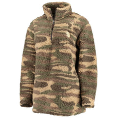 Seattle Kraken G-III Sports by Carl Banks Women's Sherpa Quarter-Zip Jacket Camo