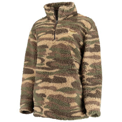 St. Louis Blues - G-III Sports by Carl Banks Women's Sherpa Quarter-Zip Jacket Camo