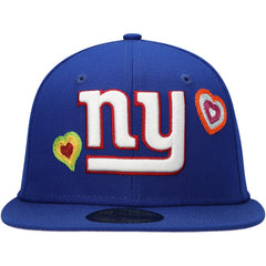 New York Giants New Era Chain Stitch Heart 59FIFTY Fitted Hat Royal - NFL