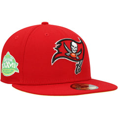 Tampa Bay Buccaneers New Era Super Bowl XXXVII Citrus Pop 59FIFTY Fitted Hat Scarlet - NFL