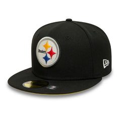 Pittsburgh Steelers New Era Super Bowl XL Citrus Pop 59FIFTY Fitted Hat Black - NFL
