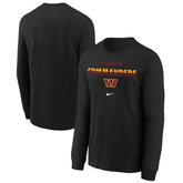 Washington Commanders Youth Team Color Split Long Sleeve T-Shirt Black - Nike