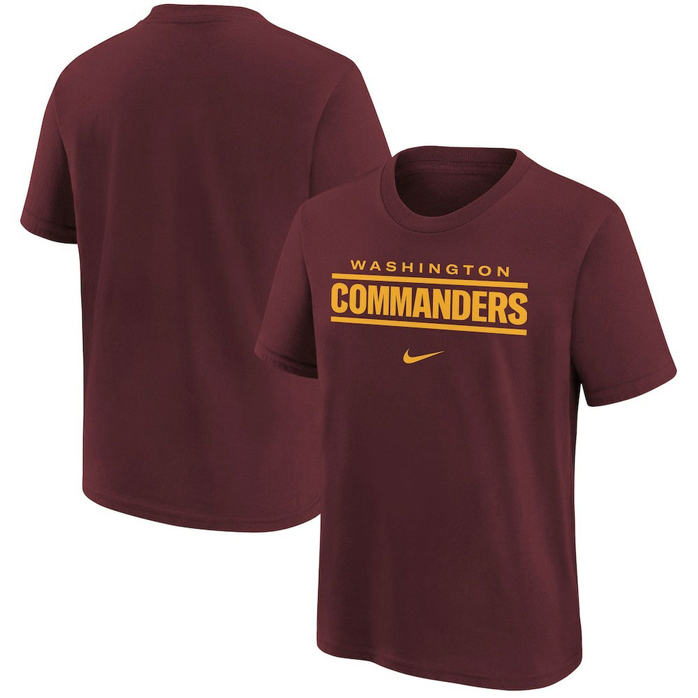 Washington Commanders Youth Wordmark T-Shirt Burgundy - Nike