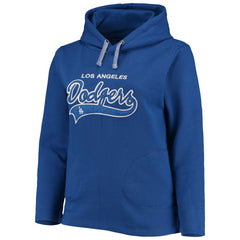 Los Angeles Dodgers Soft as a Grape Women's Plus Size Side Split Pullover Hoodie discount