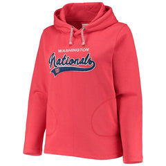 Washington Nationals Soft as a Grape Women's Plus Size Side Split Pullover Hoodie Sale