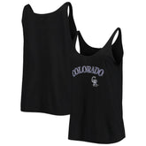 Colorado Rockies Soft as a Grape Women's Slouchy Tank Top Clearance