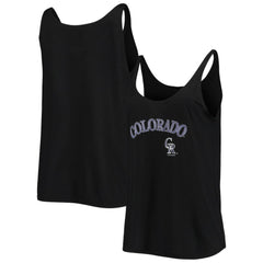 Colorado Rockies Soft as a Grape Women's Slouchy Tank Top Clearance