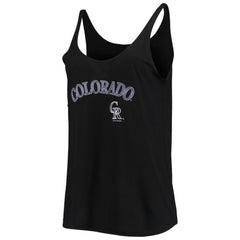 Colorado Rockies Soft as a Grape Women's Slouchy Tank Top Clearance