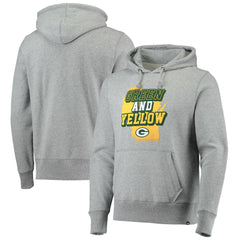 Green Bay Packers '47 Team Headline Pullover Hoodie Heathered Gray - 47 brand