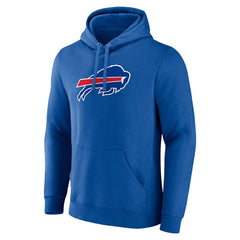Buffalo Bills Primary Logo Fitted Pullover Hoodie Royal - NFL