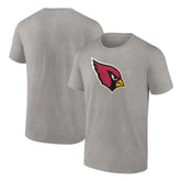Arizona Cardinals Primary Logo T-Shirt Heather Gray - Fanatics
